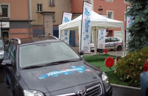 galerie toyota - stand pliant